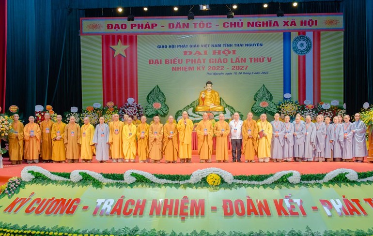 Tân Ban Trị sự GHPGVN tỉnh Thái Nguyên, nhiệm kỳ 2022-2027 ra mắt và phát biểu nhận nhiệm vụ tại đại hội