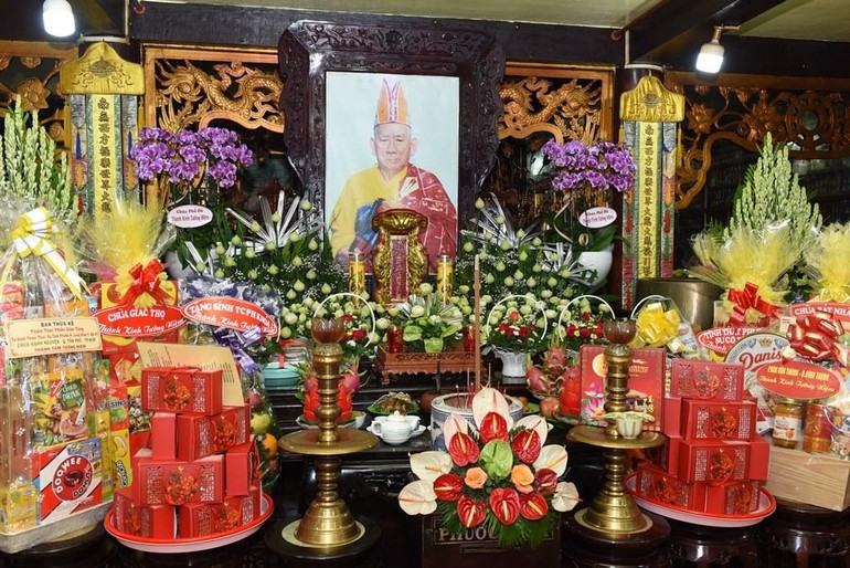 Di ảnh cố Trưởng lão Hòa thượng Thích Thiện Phước tại tổ đường chùa Thiên Hưng
