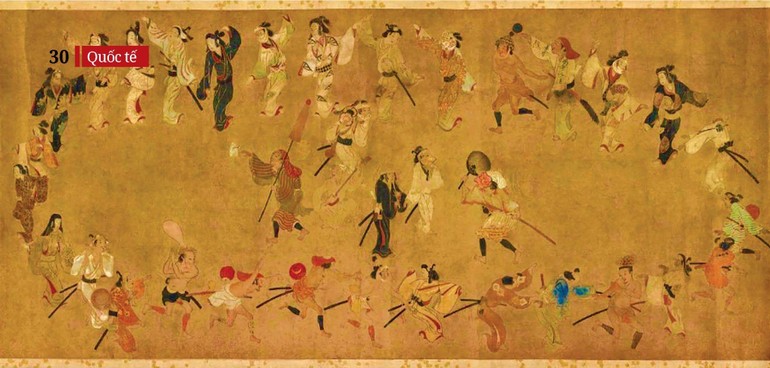 Tranh vẽ Nhật Bản thế kỷ XVII mô tả vũ điệu Bon Odori