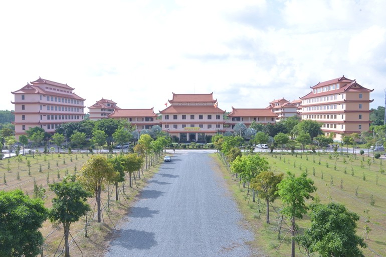 Học viện Phật giáo VN tại TP.HCM - Cơ sở 2, xã Lê Minh Xuân, H.Bình Chánh, TP.HCM - Ảnh: Bảo Toàn/BGN