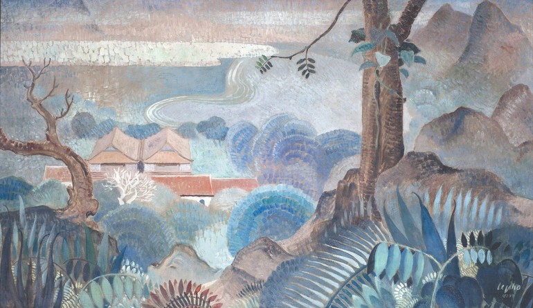 "Nhìn từ đỉnh đồi", sơn dầu, Lê Phổ (1907-2001)