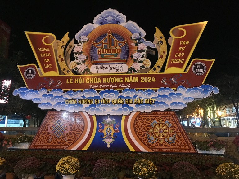 Chùa Hương khai hội Xuân Giáp Thìn - 2024 vào ngày mùng 6 Tết (15-2) 