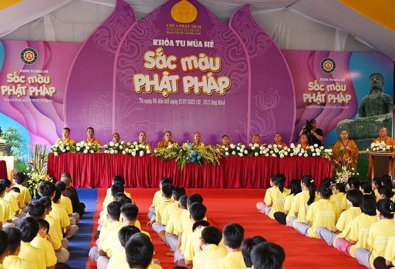 Chùa Phật Tích (Bắc Ninh) tổ chức khóa tu mùa hè “Sắc màu Phật pháp” lần thứ 15 - năm 2023