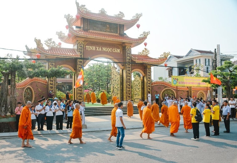 Tịnh xá Ngọc Cẩm (TP.Hội An, Quảng Nam) - nơi diễn ra Khóa tu truyền thống Khất sĩ lần thứ 34 từ ngày 1-4 đến 21-4-2024