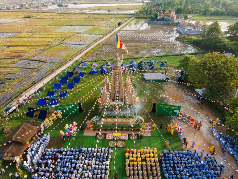 Toàn cảnh Đại lễ Phật đản Phật lịch 2568 của Phật giáo H.Triệu Phong tại chùa An Trú