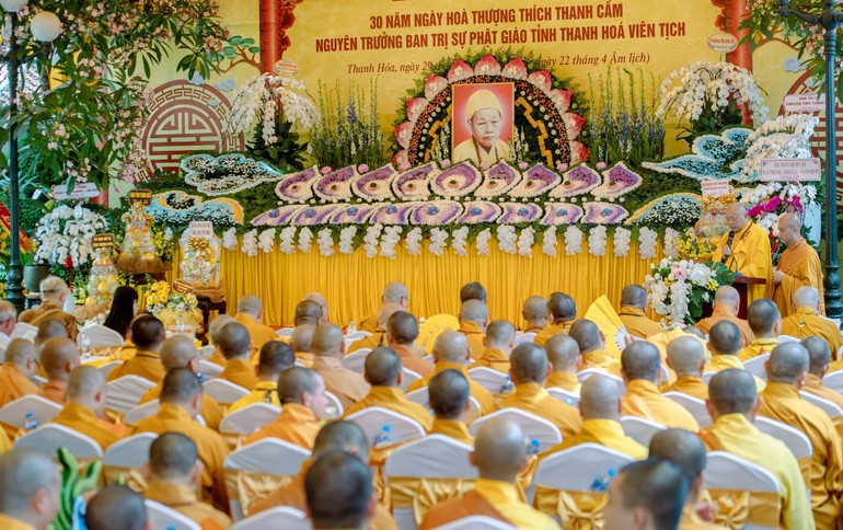 Lễ tưởng niệm 30 năm ngày Trưởng lão Hòa thượng Thích Thanh Cầm viên tịch tại chùa Thanh Hà