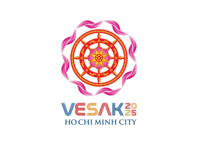 Logo chính thức của Đại lễ Vesak Liên Hiệp Quốc 2025 tổ chức tại TP.HCM