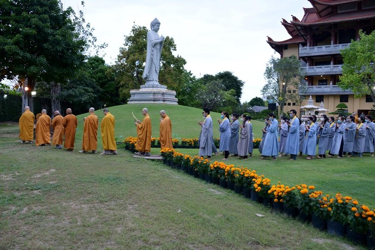 Vườn A Di Đà tại chùa Huê Nghiêm - Ảnh: Bảo Toàn/BGN