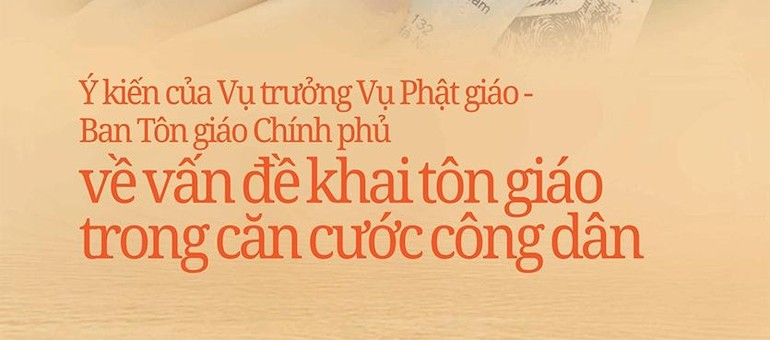 Ông Nguyễn Phúc Nguyên: “Yêu cầu trưng dẫn giấy chứng nhận Phật tử là điều không có gì phiền hà”