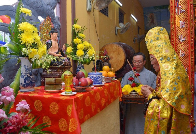 Hòa thượng Thích Huệ Trí, chứng minh trai đàn