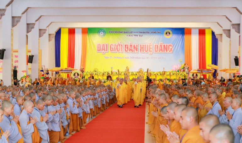 Đại giới đàn Huệ Đăng do Ban Trị sự GHPGVN tỉnh tổ chức (2020) - Ảnh: Phùng Anh Quốc