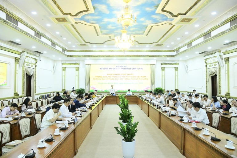 Tổ công tác liên ngành Đại lễ Vesak 2025 tổ chức phiên họp thứ nhất về hướng dẫn, hỗ trợ GHPGVN tổ chức Đại lễ Vesak 2025 tại TP.HCM