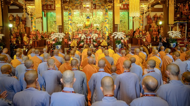 Đại giới đàn Cam Lộ - Đỗng Quang Phật lịch 2569 do Ban Trị sự GHPGVN tỉnh Gia Lai tổ chức diễn ra từ ngày 31-10 đến ngày 5-11-2025 - Ảnh: Nguyện Thanh