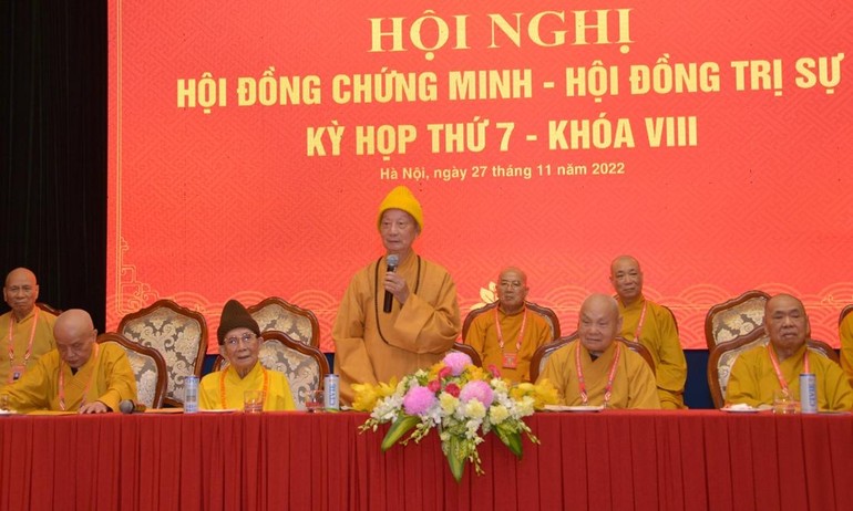 Hội nghị kỳ 7 - Khóa VIII của Hội đồng Chứng minh - Hội đồng Trị sự nhằm rà soát và hoàn tất những công tác chuẩn bị cho Đại hội đại biểu Phật giáo toàn quốc lần thứ IX 