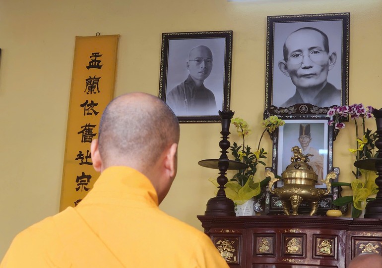 Lễ húy nhật lần thứ 51 cố Trưởng lão Hòa thượng Thích Tôn Bảo (1974 - 2025) đã được trang nghiêm cử hành tại tổ đình Sắc tứ Vu Lan (phường Hải Châu, TP.Đà Nẵng) - Ảnh: T.M