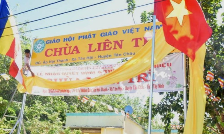 Chùa Liên Trì chính thức được thành lập và thượng bảng hiệu