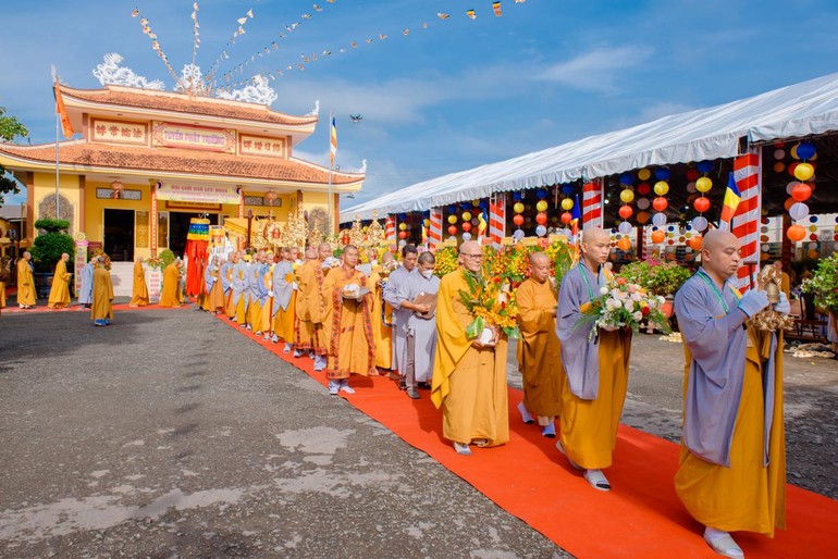 Đại giới đàn Lưu Đoan diễn ra tại trụ sở Ban Trị sự - chùa Lưỡng Xuyên, TP.Trà Vinh