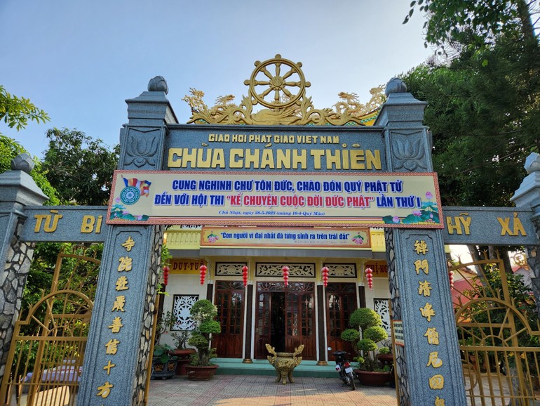 Chùa Chánh Thiên - nơi tổ chức hội thi "Kể chuyện cuộc đời Đức Phật"