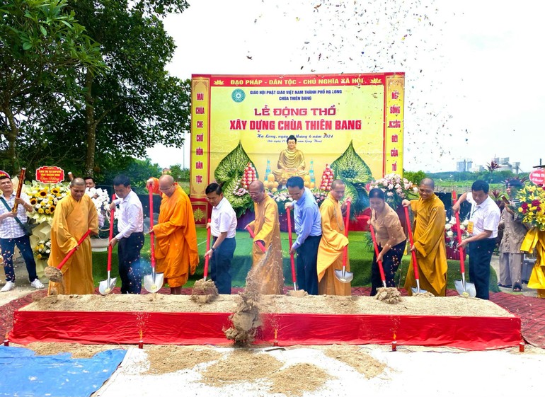 Khởi công trùng tu di chùa Thiên Bang