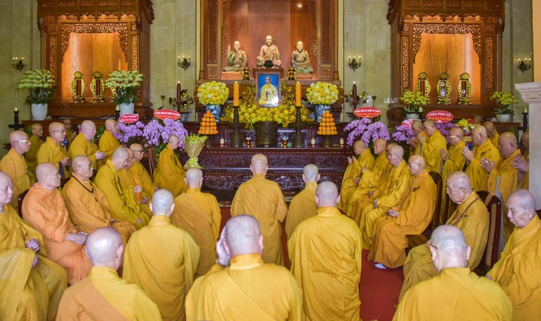 Tưởng niệm 27 năm ngày Đại lão Hòa thượng Thích Thiện Hào viên tịch - Ảnh: Quảng Đạo/BGN