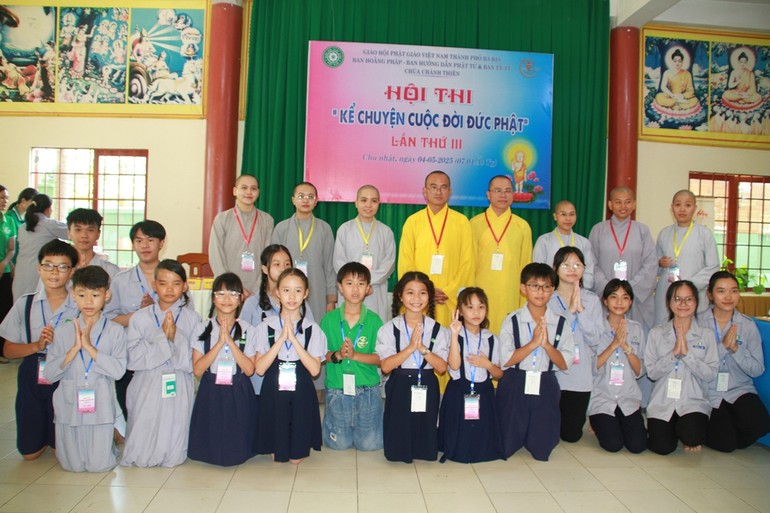 Hội thi kể chuyện Cuộc đời Đức Phật lần thứ III thu hút các em Gia đình Phật tử tham dự