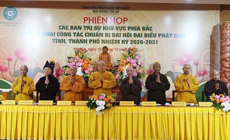Ban Thường trực Hội đồng Trị sự tổ chức phiên họp cùng các Ban Trị sự khu vực phía Bắc