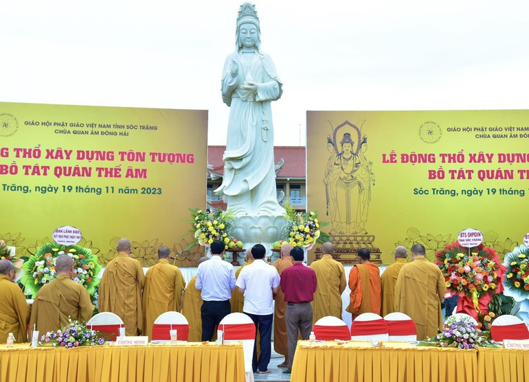 Lễ cầu nguyện động thổ tôn tạo tôn tượng Bồ-tát Quán Thế Âm