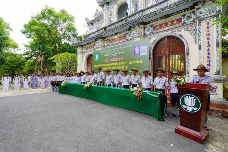 Phân ban Gia đình Phật tử tỉnh Quảng Trị khai mạc Liên trại huấn luyện Huynh trưởng Lộc Uyển, A Dục