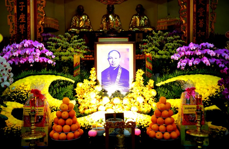 Di ảnh Trưởng lão Hòa thượng Thích Tâm Giác tại chùa Vĩnh Nghiêm 