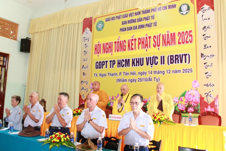 Gia đình Phật tử TP.HCM khu vực II tổng kết Phật sự năm 2025