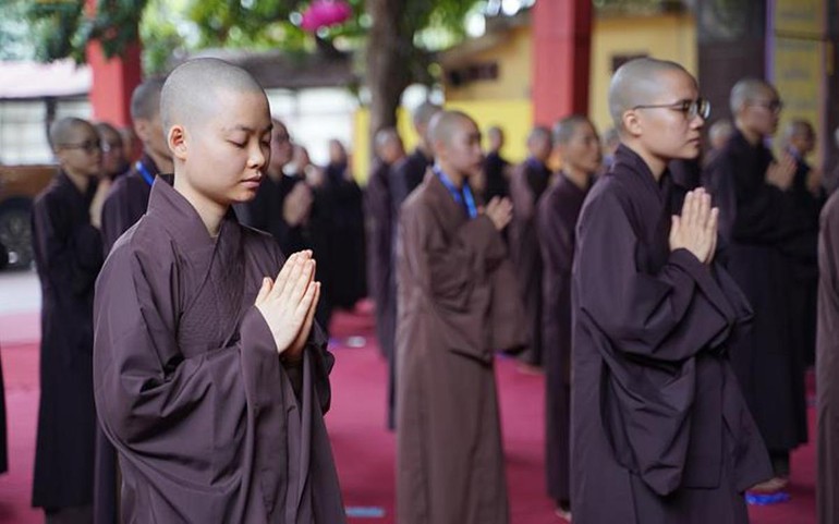 Các giới tử trong khóa lễ hành sám