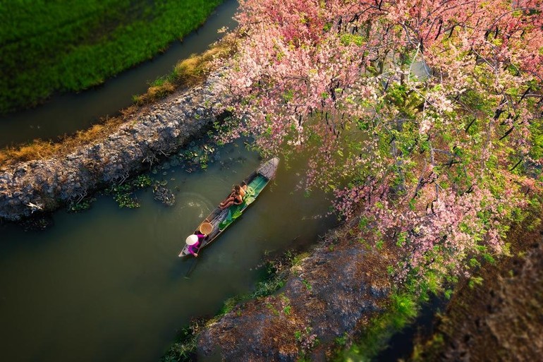 Chèo thuyền - Ảnh: Nguyễn Xuân Trang