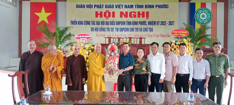 Hội nghị triển khai công tác Đại hội đại biểu Phật giáo tỉnh Bình Phước, nhiệm kỳ 2022-2027 vào ngày 2-8 vừa qua