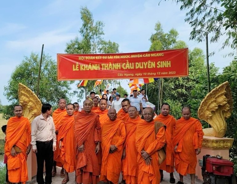 Khánh thành cầu Duyên Sinh tại ấp Trà Cuôn, xã Kim Hòa, H.Cầu Ngang, tỉnh Trà Vinh