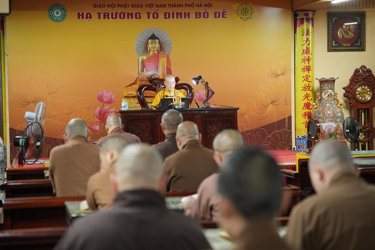 Hạ trường chùa Bồ Đề (P.Bồ Đề, TP.Hà Nội) có 126 hành giả an cư 