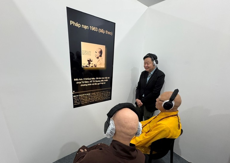 Nghe lại âm thanh lịch sử được thu âm tại hiện trường trong Pháp nạn 1963 tại Huế - Ảnh Quảng Điền/BGN