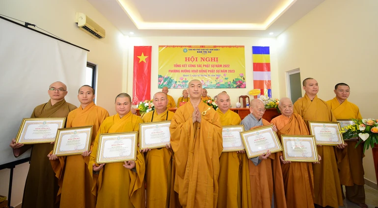 Ban Trị sự Phật giáo quận 7 tổng kết công tác Phật sự 2022 