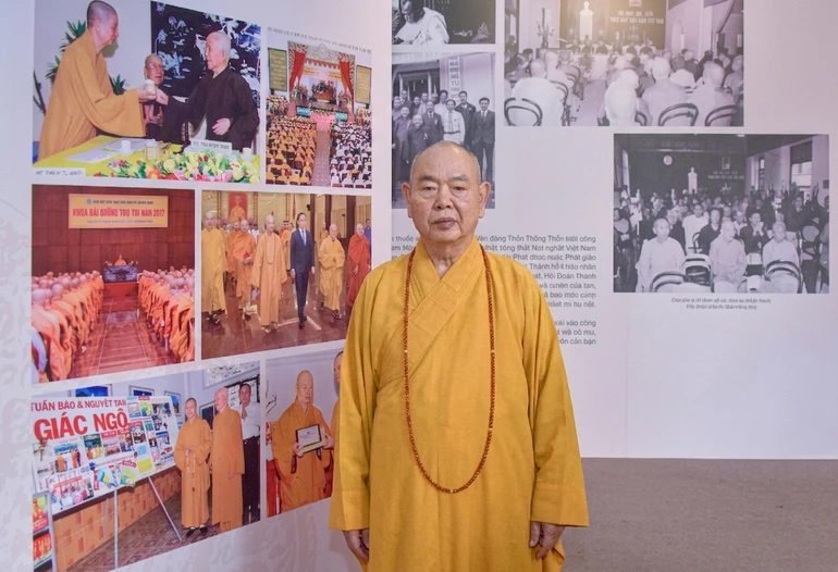 Hòa thượng Thích Huệ Công, Phó ban Trị sự GHPGVN TP.HCM, Trưởng ban Đại diện Phật giáo người Hoa TP.HCM - Ảnh: Quảng Đạo/BGN