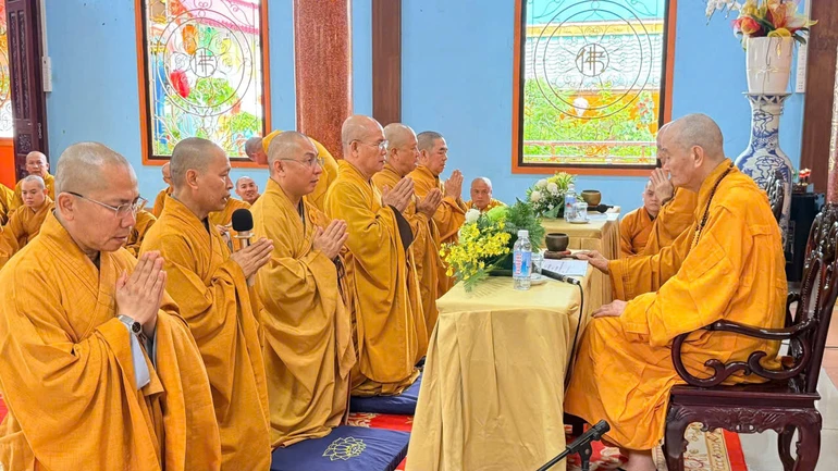 Chư Tăng liên phường Tân Định, Sài Gòn, Bến Thành, Cầu Ông Lãnh cử hành lễ tác pháp an cư kiết hạ Phật lịch 2570 