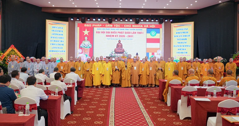 Ban Trị sự GHPGVN tỉnh Tuyên Quang nhiệm kỳ 2026-2031 - Ảnh: Tiến Lộc