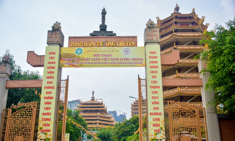 Hội thảo "Giáo hội Phật giáo Việt Nam (1981–2026): 45 năm thành tựu và định hướng phát triển trong kỷ nguyên mới" được tổ chức tại pháp viện Minh Đăng Quang vào sáng ngày mai, 4-10 - Ảnh: Quảng Đạo/BGN
