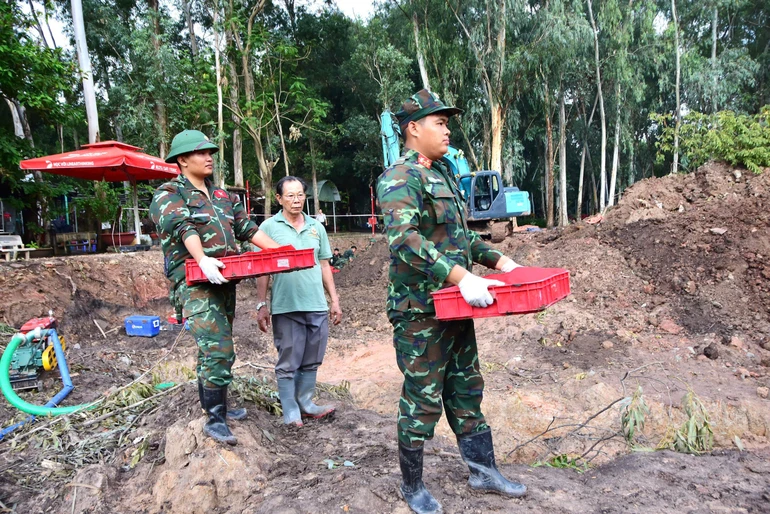 Lực lượng chức năng đã quy tập 879 hài cốt liệt sĩ tại Công viên Lê Thị Riêng
