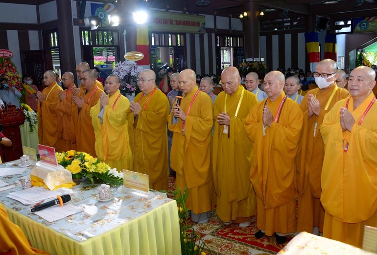 Tân Ban Trị sự GHPGVN quận 12 nhiệm kỳ 2021-2026 ra mắt, phát nguyện nhận nhiệm vụ