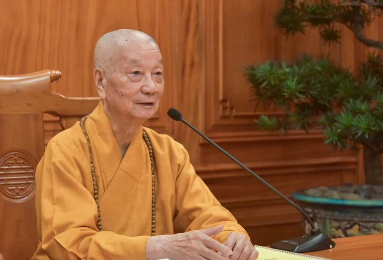 Đức Pháp chủ GHPGVN - Ảnh: Quảng Đạo/BGN