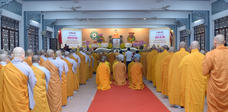 Trang nghiêm Lễ tưởng niệm Hòa thượng Thích Trí Thủ tại thiền viện Quảng Đức, TP.HCM