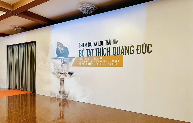 Nơi tôn trí xá-lợi Bồ-tát Thích Quảng Đức trong Đại lễ Vesak Liên Hiệp Quốc 2025