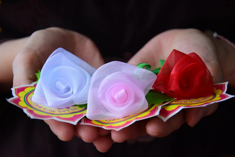 Hoa hồng Vu lan mùa Hiếu hạnh