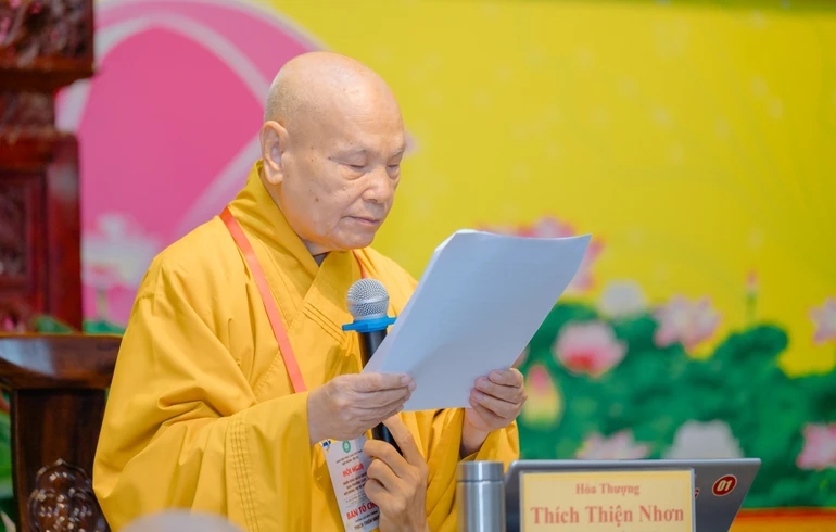 Trưởng lão Hòa thượng Thích Thiện Nhơn làm Trưởng ban Ban Chỉ đạo Trung ương Đại hội đại biểu Phật giáo cấp tỉnh, thành phố nhiệm kỳ 2026-2031 - Ảnh: Đăng Huy