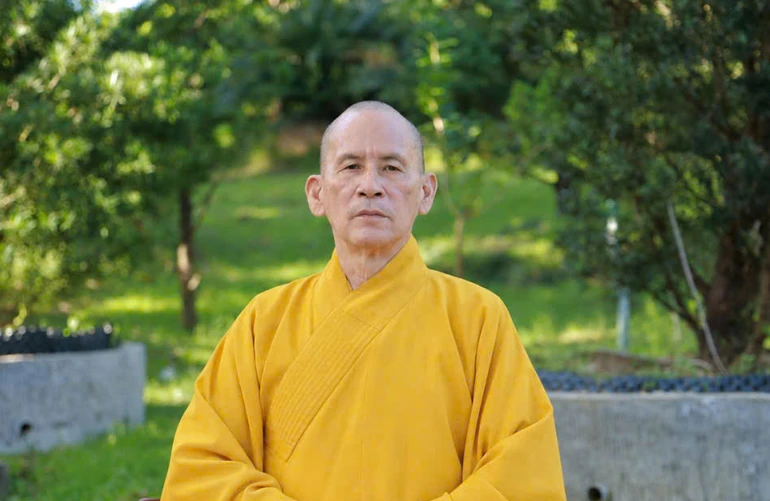 Hòa thượng Thích Thiện Thống, Phó Chủ tịch Hội đồng Trị sự, Trưởng ban Trị sự GHPGVN tỉnh An Giang - Ảnh: Nguyên Tài/BGN