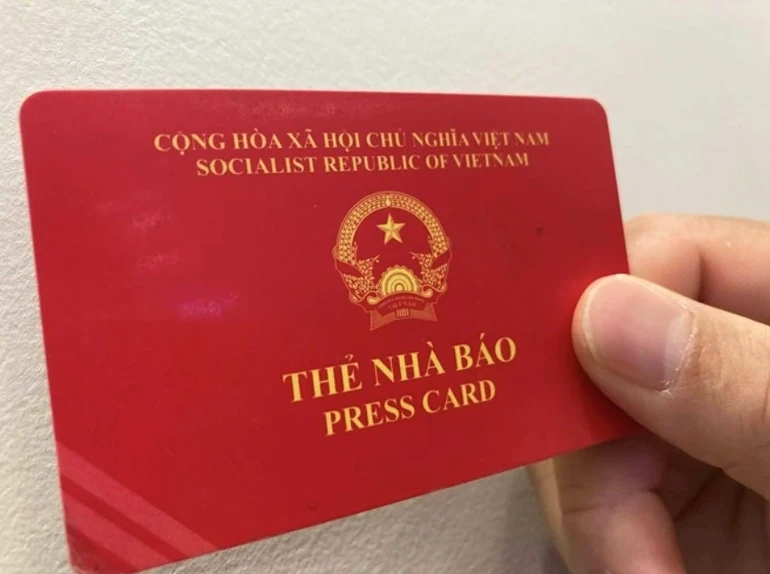 Thẻ Nhà báo kỳ hạn 2021-2025 được sử dụng để tác nghiệp cho đến ngày 30-9-2026 